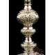 Antique Solid-Silver Chalice and Paten. France, 19th Century