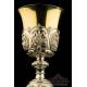 Antique Solid-Silver Chalice and Paten. France, 19th Century