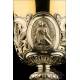 Antique Solid-Silver Chalice and Paten. France, 19th Century