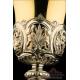 Antique Solid-Silver Chalice and Paten. France, 19th Century