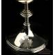 Antique Solid-Silver Travel Chalice with Paten and Host Box. England, 1925