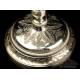 Antique Silver and Metal Ciborium. France, 19th Century