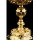 Antique Gold-Plated Solid-Silver Ciborium. France, 19th Century