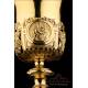 Awesome Antique Gilt Silver Chalice. France, 1820