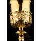 Awesome Antique Gilt Silver Chalice. France, 1820