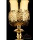 Awesome Antique Gilt Silver Chalice. France, 1820