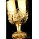 Antique Gilded Solid-Silver Chalice and Storing Case. France, Circa 1900