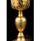 Gorgeous Antique Gold-Plated Solid-Silver Chalice. France, C. 1900