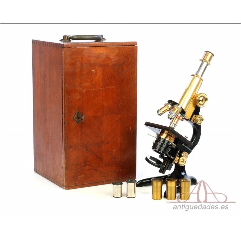 Antique Leitz Wetzlar Microscope. Extraordinary. Germany, 1911