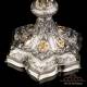 Extraordinary Antique Silver, Gold and Gold-Plated Silver Chalice. Diamond. Spain, 1900