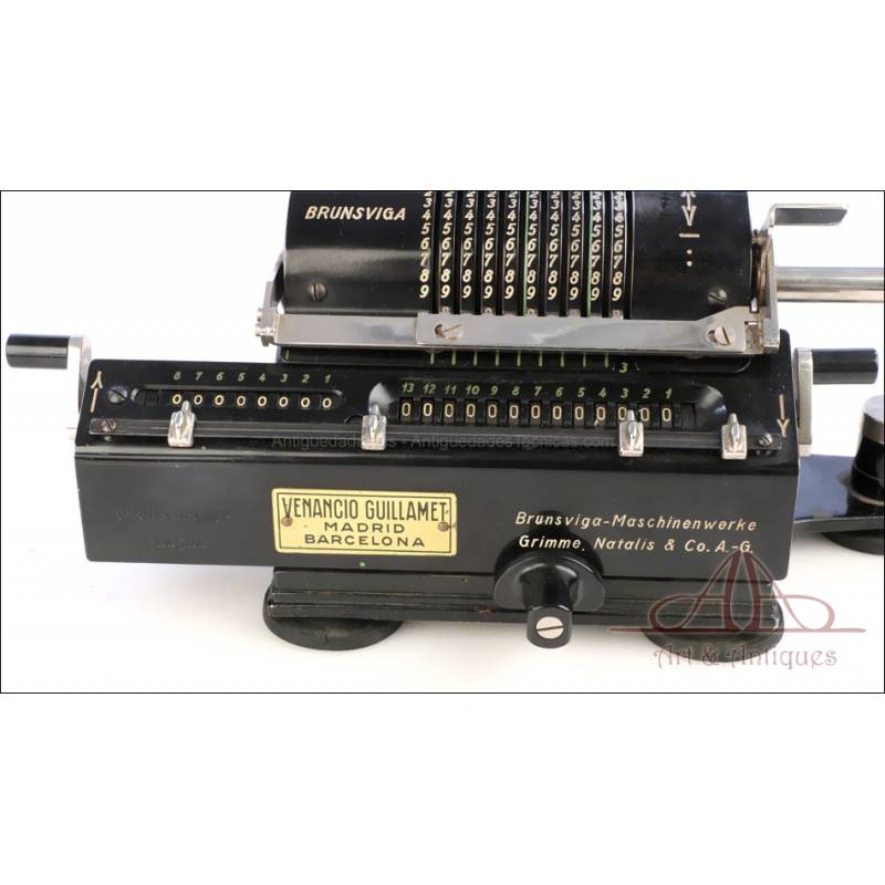 Antique Mechanical Calculator Brunsviga 13 P. Germany, 1930s