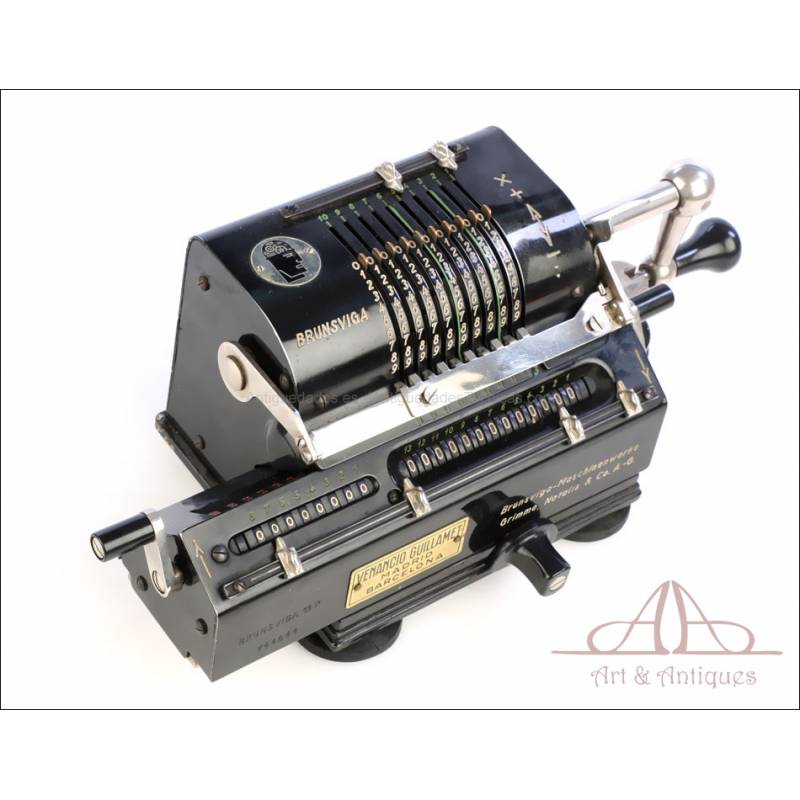 Antique Mechanical Calculator Brunsviga 13 P. Germany, 1930s