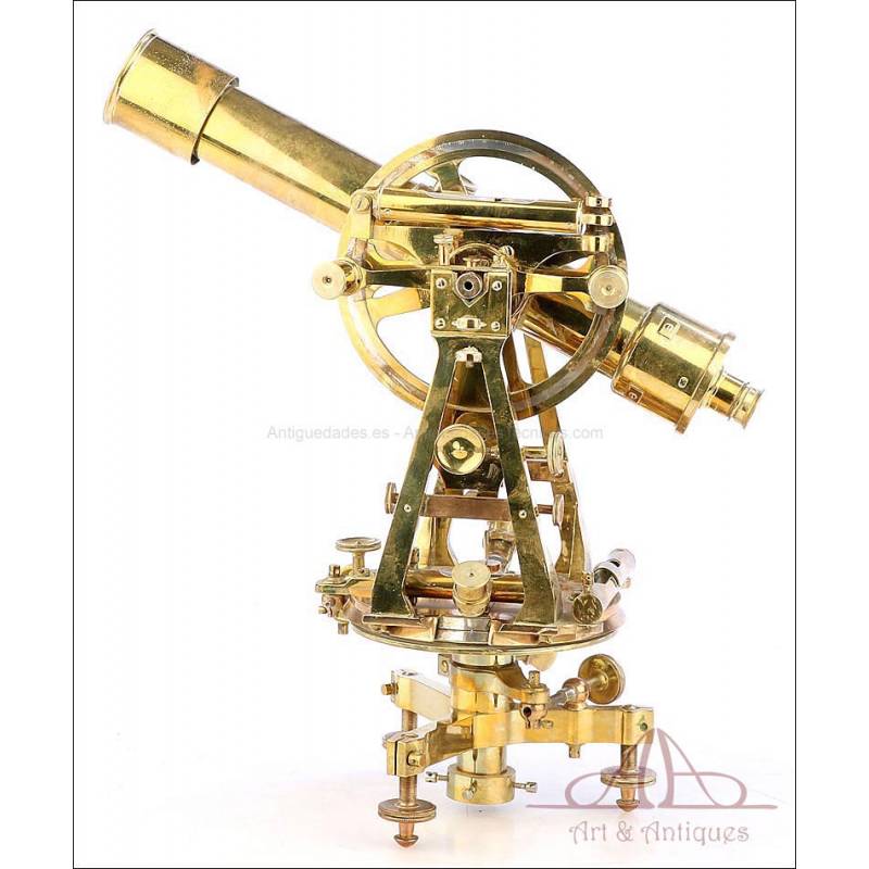 Antique Theodolite Troughton & Simms. London, England, Circa 1900