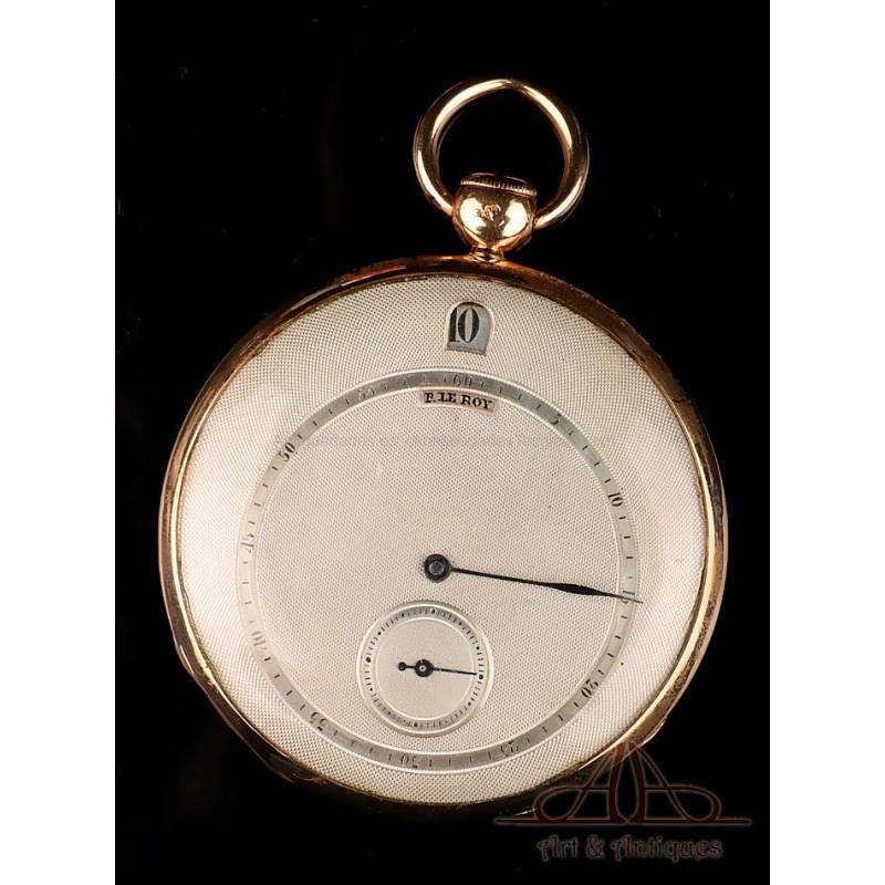 Rare Customized Quarter Repeater P. Le Roy Pocket Watch. France 1880