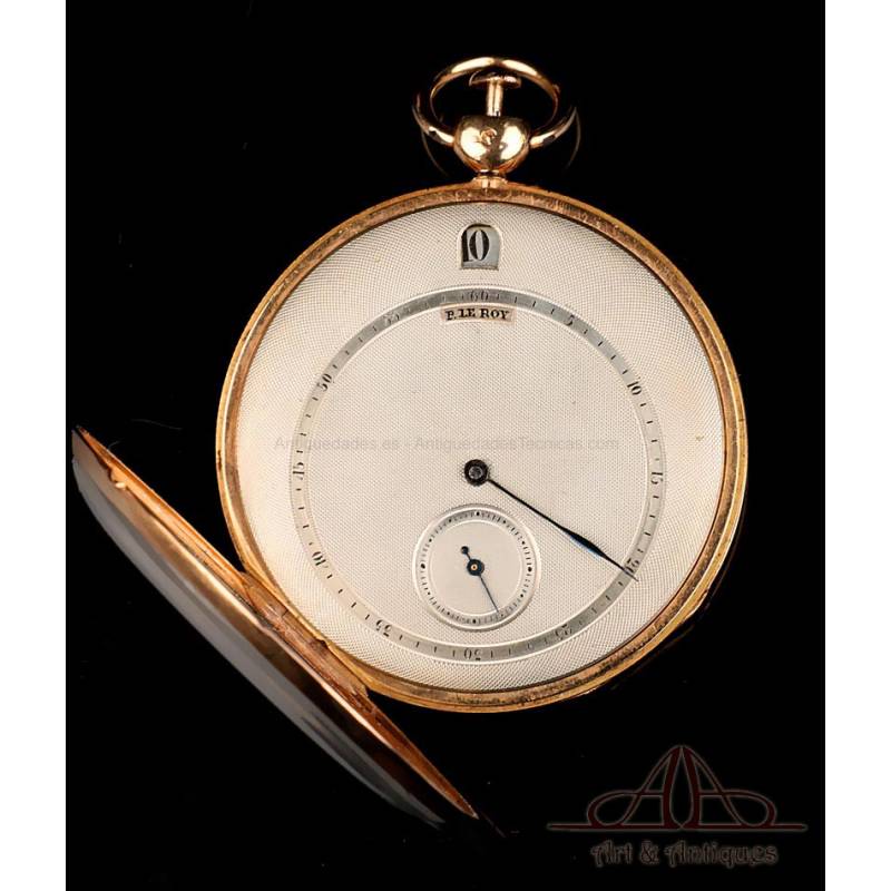 Rare Customized Quarter Repeater P. Le Roy Pocket Watch. France 1880