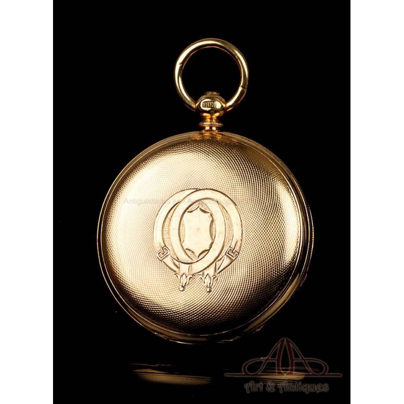 Antique gold sales pocket watch