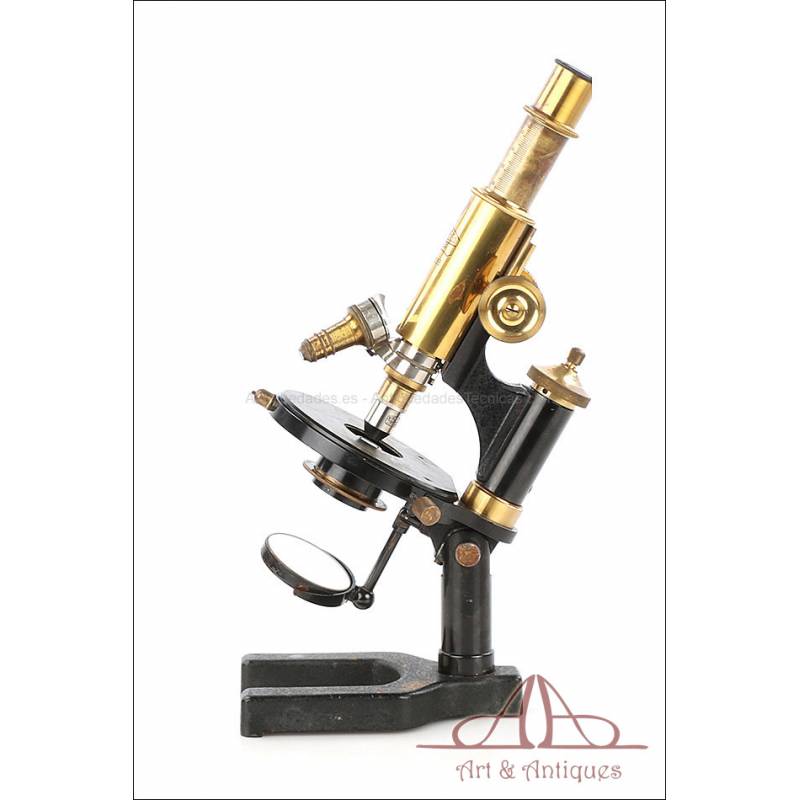 Antique Carl Zeiss Jena Microscope. Germany, 1930