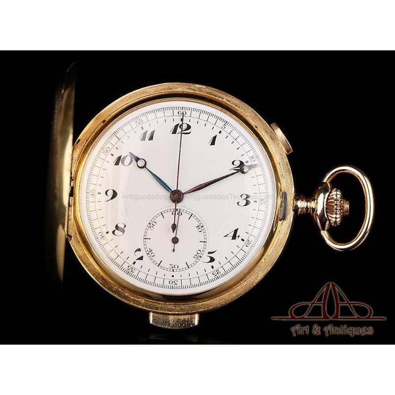 Antique 18K Gold Pocket Watch. Minute Repeater. Chronometer