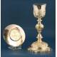 Striking Gilt-Silver Chalice and Paten Set. France, Circa 1880