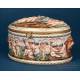 Antique Large Capodimonte Porcelain Chest. Naples, Italy, 19th Century, Circa 1860