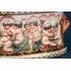 Antique Large Capodimonte Porcelain Chest. Naples, Italy, 19th Century, Circa 1860