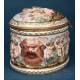 Antique Large Capodimonte Porcelain Chest. Naples, Italy, 19th Century, Circa 1860