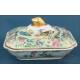 Antique Chinese Porcelain Serving Dish with Lid. Qing. 19th Century