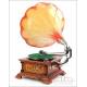 Beautiful Antique Spanish His Masters Voice Gramophone Mod. No. 5. Spain, Circa 1920