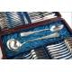 Complete Silver Art Deco Flatware Set for 12. Barcelona, Circa 1920