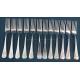 Complete Silver Art Deco Flatware Set for 12. Barcelona, Circa 1920