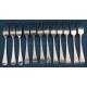 Complete Silver Art Deco Flatware Set for 12. Barcelona, Circa 1920