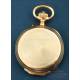 Precioso Reloj Bolsillo Antiguo Paul Jeannot de Oro 18K. Suiza, Sobre 1880