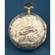 Antique J. Miller Verge-Fusee Pocket Watch. 2 Gilt-Silver Cases. London, England, 1766