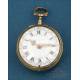 Antique J. Miller Verge-Fusee Pocket Watch. 2 Gilt-Silver Cases. London, England, 1766