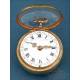 Antique J. Miller Verge-Fusee Pocket Watch. 2 Gilt-Silver Cases. London, England, 1766