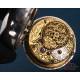 Antique Verge-Fusee Pocket Watch. Double Silver Casing. Charles Cabrier III. London, 1792