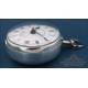 Antique Verge-Fusee Pocket Watch. Double Silver Casing. Charles Cabrier III. London, 1792