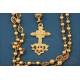 Antique 14K Gold Rosary. Totally Handcrafted. 18th Century, c. 1750