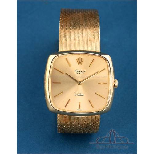 Reloj de Pulsera Caballero Rolex Cellini. Oro 18K. Suiza, 1968