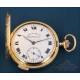 Antique Eberhard & Co. Minute Repeater Pocket Watch 18K Gold, Ca. 1890