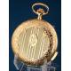 Antique Eberhard & Co. Minute Repeater Pocket Watch 18K Gold, Ca. 1890