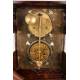 Antique English Clock for the Chinese Market with Rich Decoration and Moon Phases, Ca. 1880