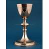 Antique Gilt Silver Chalice with Inscriptions, France 1917