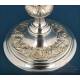 Antique Silver Chalice with Case. Spain, Circa 1930