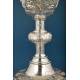 Antique Silver Chalice with Case. Spain, Circa 1930