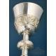 Antique Silver Chalice with Case. Spain, Circa 1930