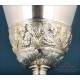 Antique Silver Chalice with Case. Spain, Circa 1930