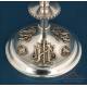 Antique Silver Ciborium with Cherub and Religious Monogram Decoration, Spain, 20th C.