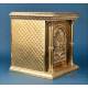 Antique Gilt Metal Tabernacle with Functional Lock, Spain, circa 1940