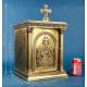 Antique Bronze and Brass Tabernacle with Key, Spain 1950